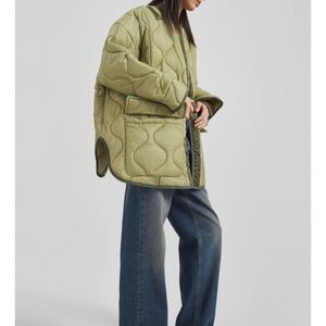 The Frankie Shop Sage Quilted Utility Jacket